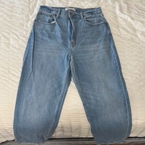 Abercrombie & Fitch Women's “the ankle straight ultra high rise curve love”